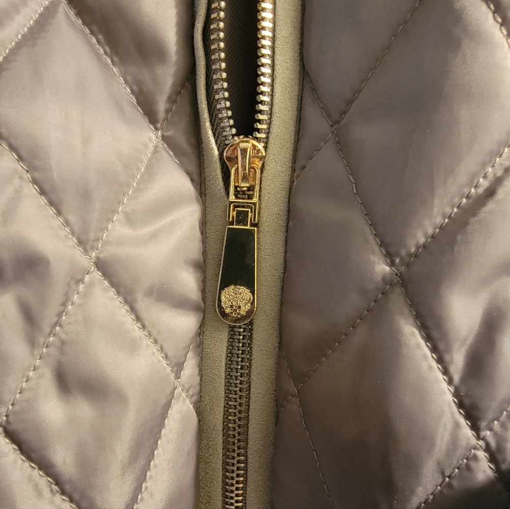 Vince Camuto Quilted Puffer Jacket - Taupe - Picture 2 of 5